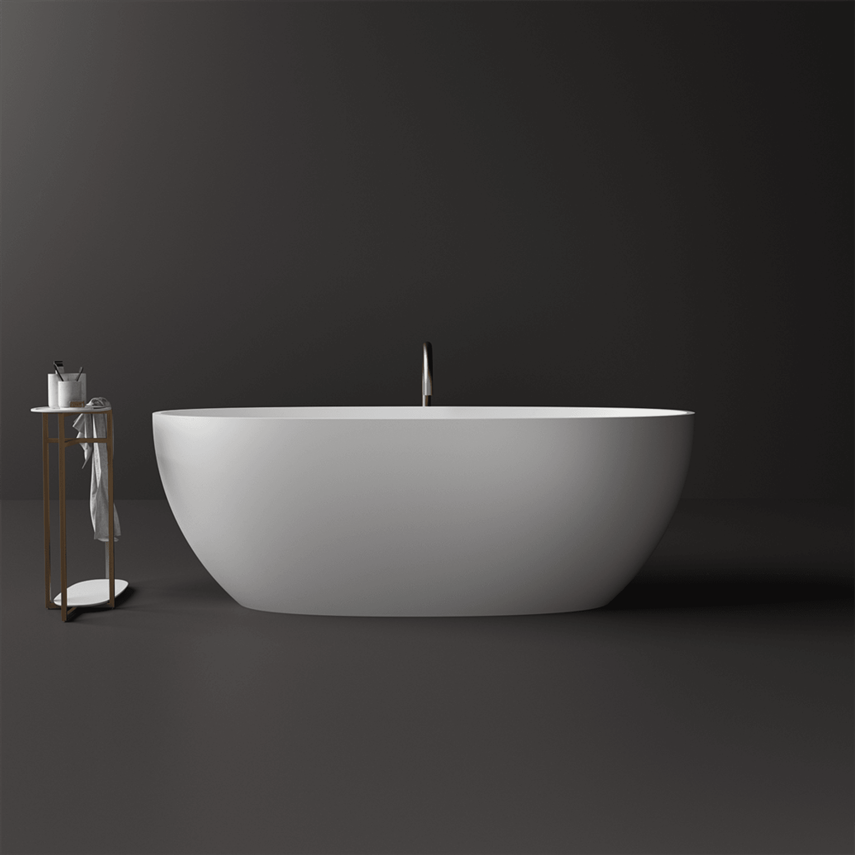 Grace Compact Oval Stone Bath ST39 - Various sizes gallery detail image
