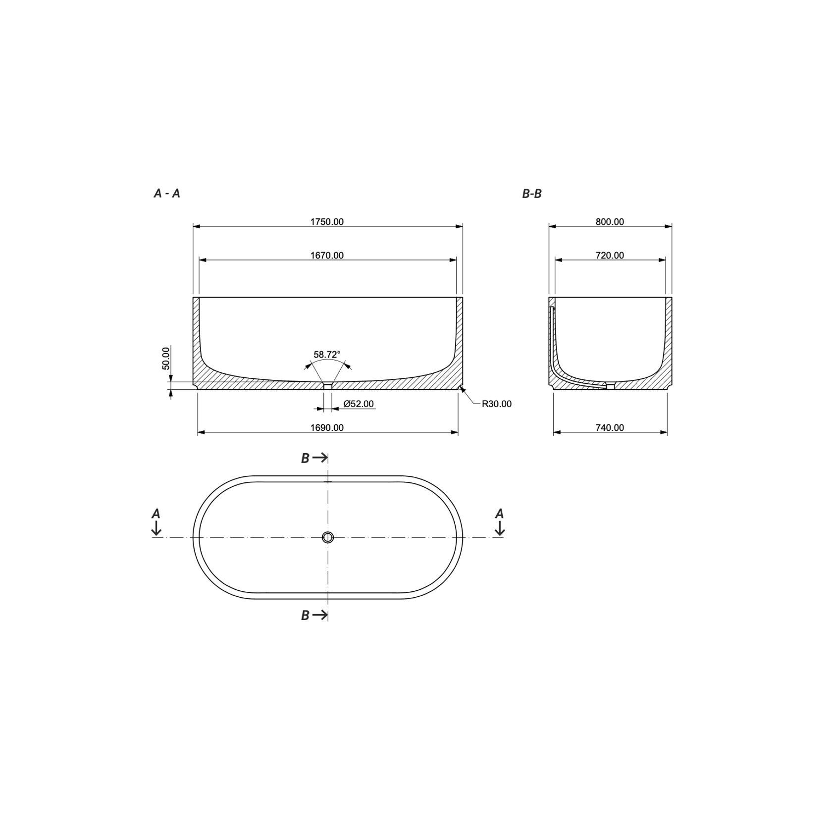 Aqvato Hydra Bathtub gallery detail image