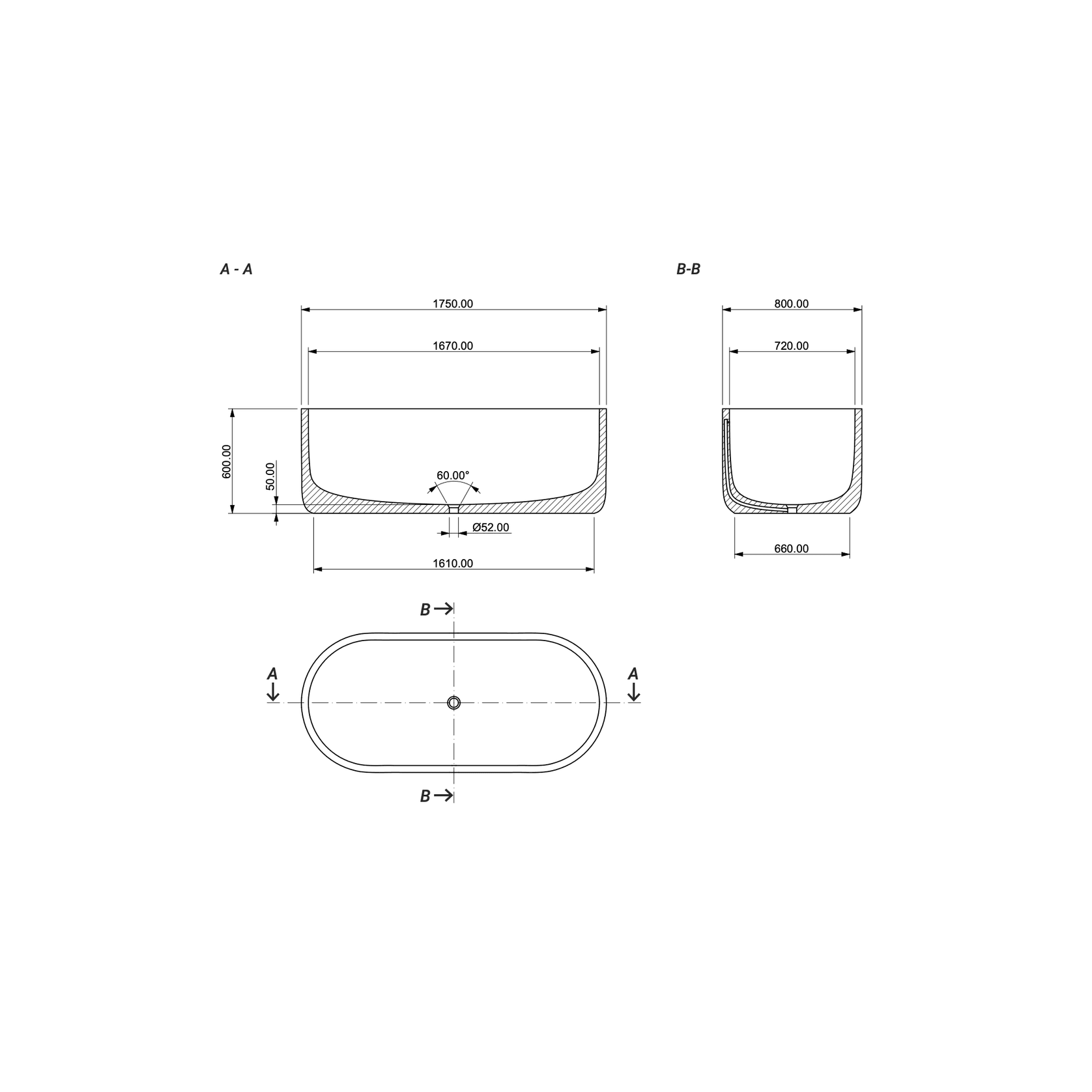 Aqvato Nais Bath Tub gallery detail image