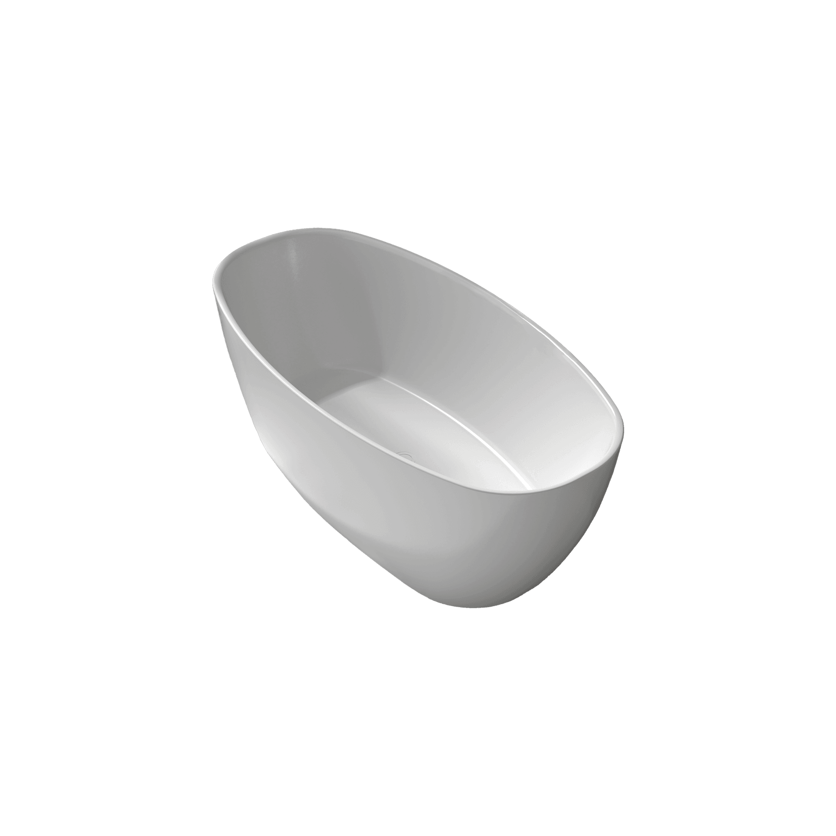 Coco 1600mm Freestanding Bath Gloss White gallery detail image