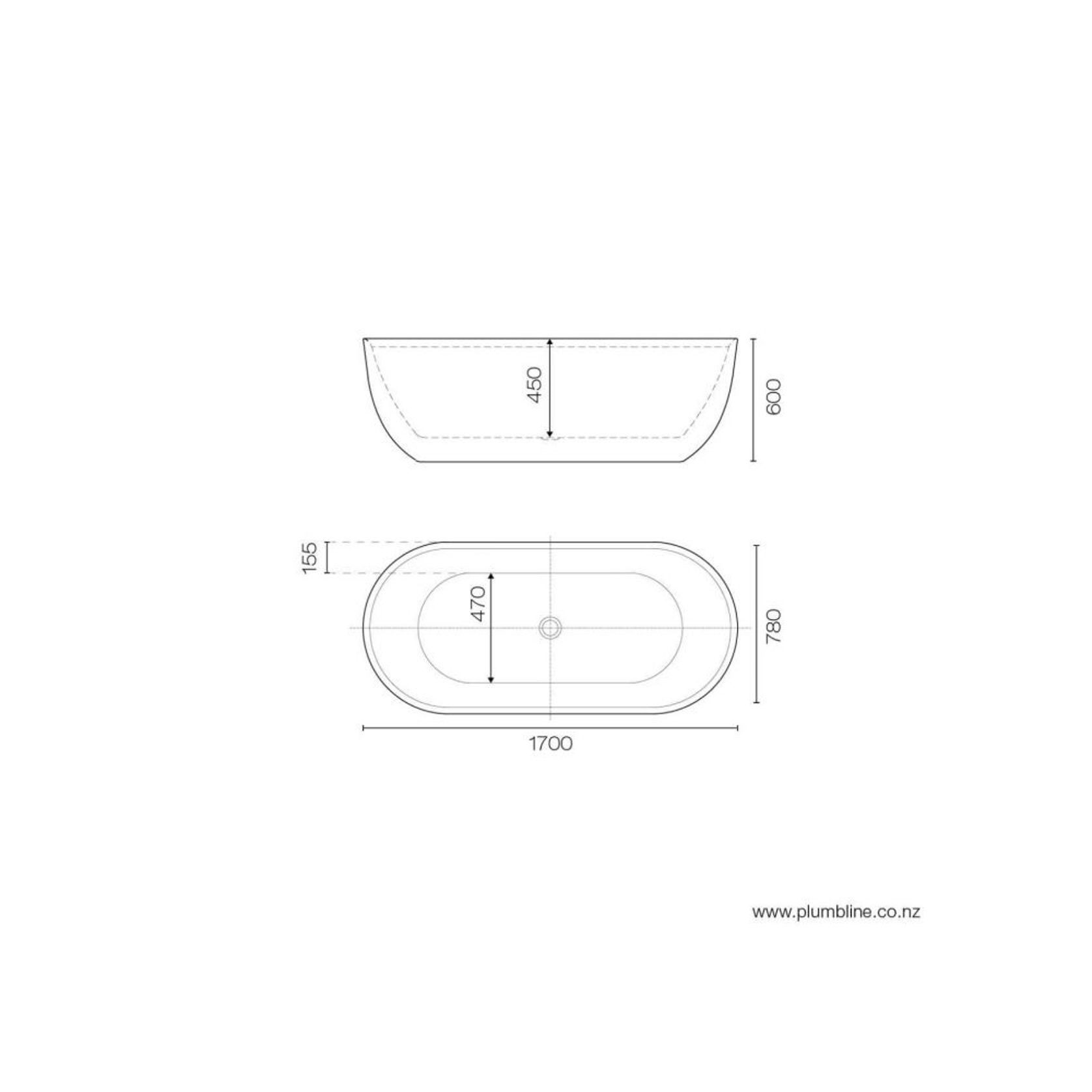 Kurv 1700 Freestanding Bath gallery detail image