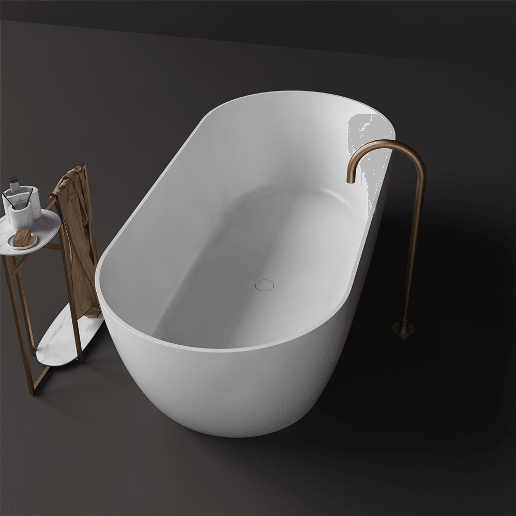 Justina Classic Outdoor Bath 1650mm Extra Wide ST12 gallery detail image