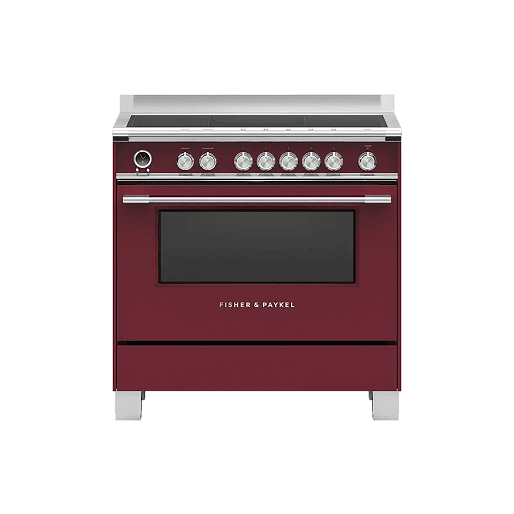 90cm Freestanding Induction Cooker - Red gallery detail image