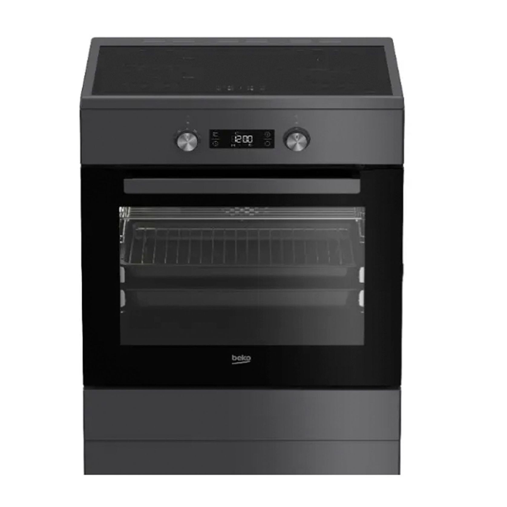 Beko 60cm 4 Zone Freestanding Cooker - Anthracite gallery detail image