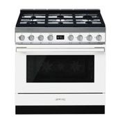 Smeg Portofino 90cm Pyrolytic Cooker White gallery detail image