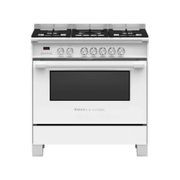 Fisher & Paykel 90cm Dual Fuel Freestanding Cooker - White gallery detail image