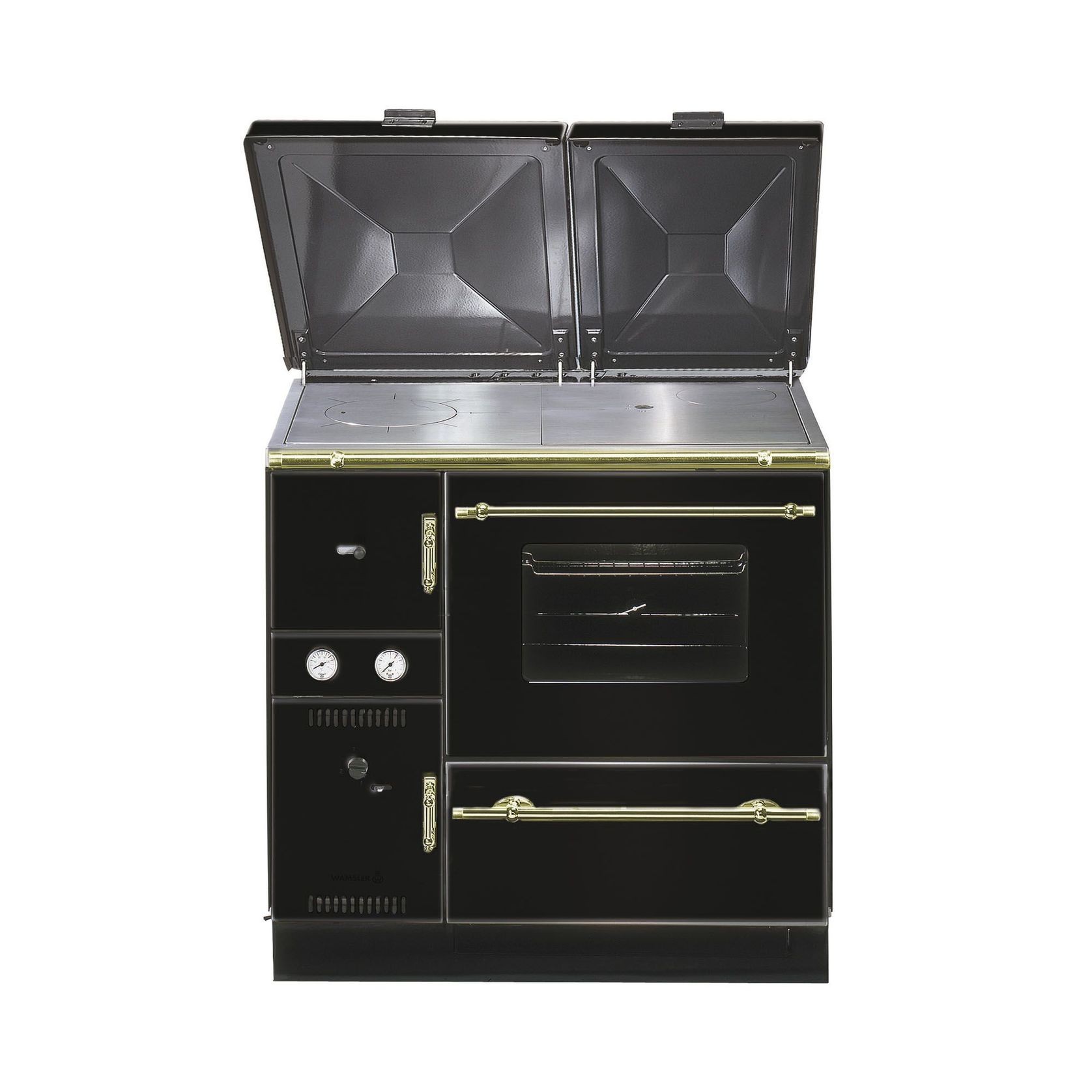 Water-Bearing Wood-Burning Stove K 148 CL Black gallery detail image