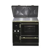 Water-Bearing Wood-Burning Stove K 148 CL Black gallery detail image