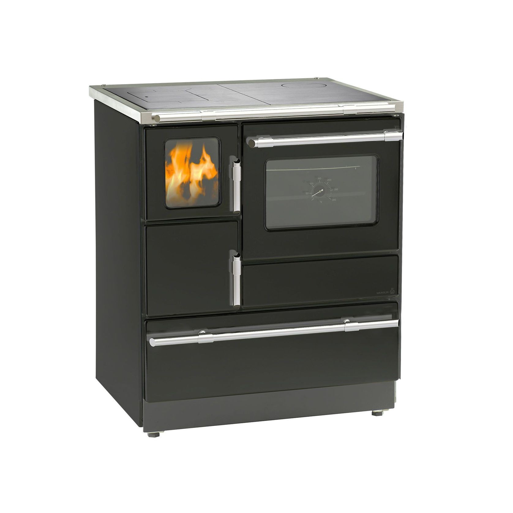 Wood Stove Ambiente Line K 128F Black gallery detail image
