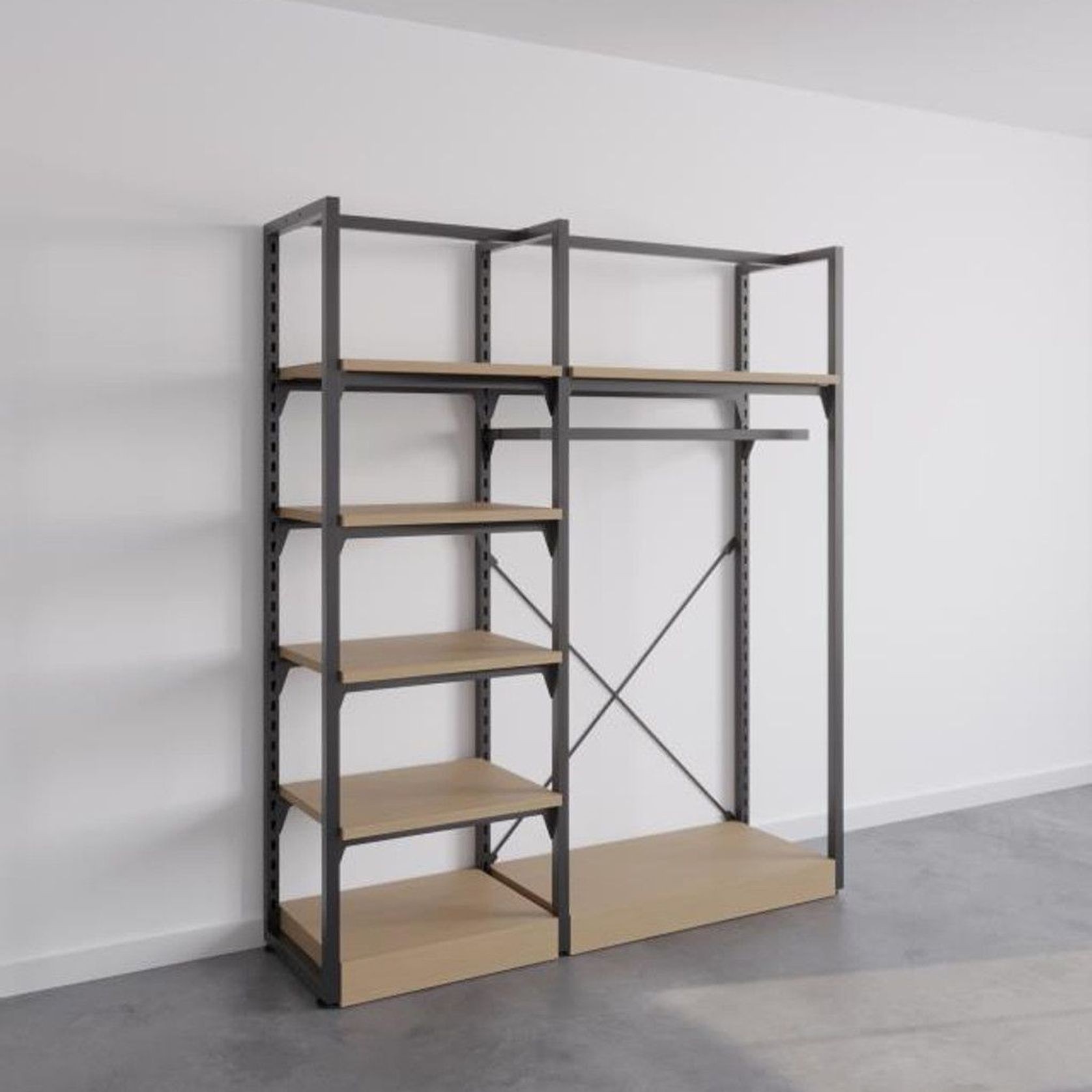 The Fresh White Sneakers Free-Standing Kitset Wardrobe gallery detail image