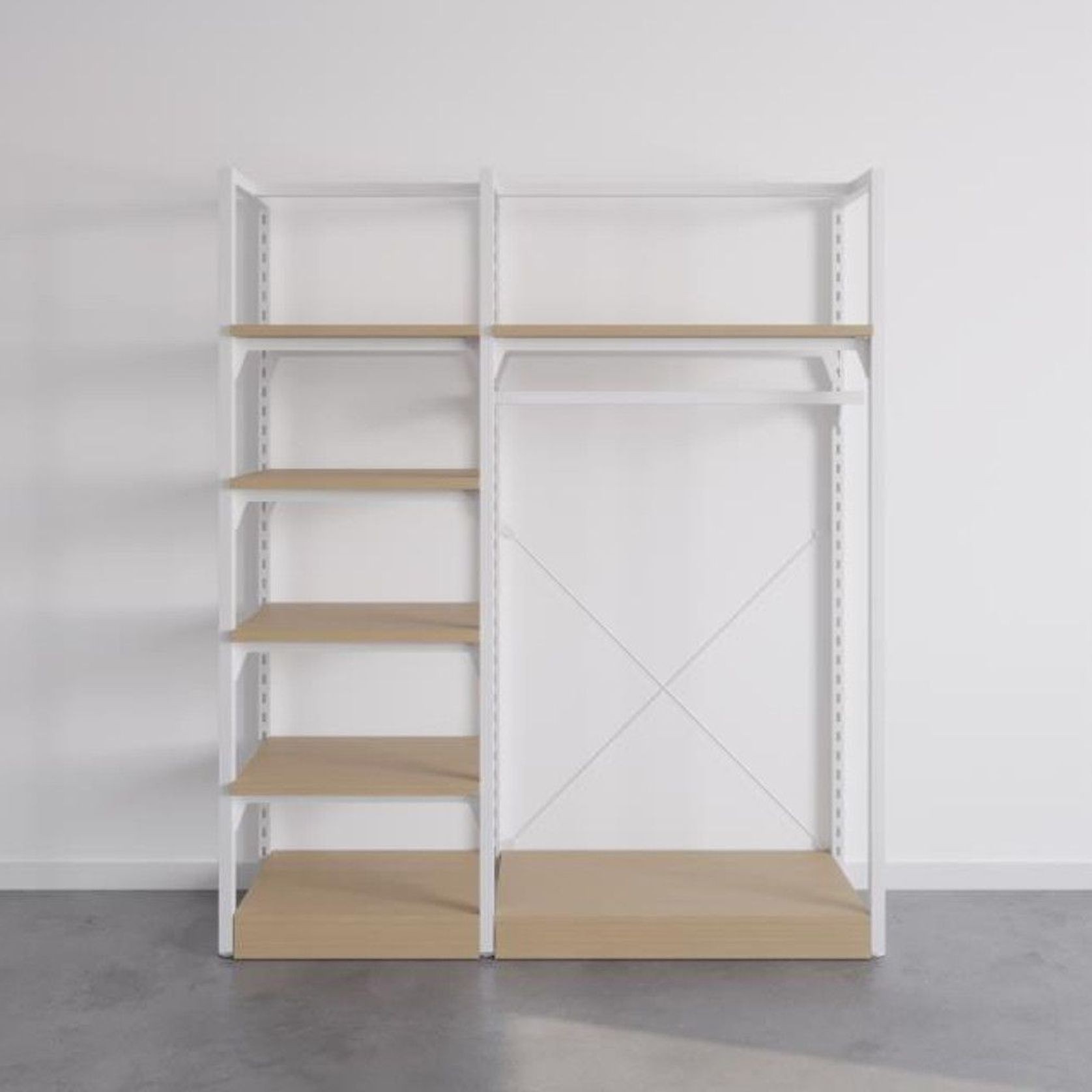 The Fresh White Sneakers Free-Standing Kitset Wardrobe gallery detail image