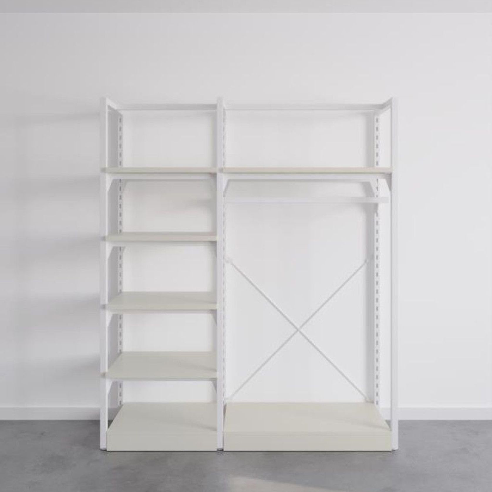 The Fresh White Sneakers Free-Standing Kitset Wardrobe gallery detail image