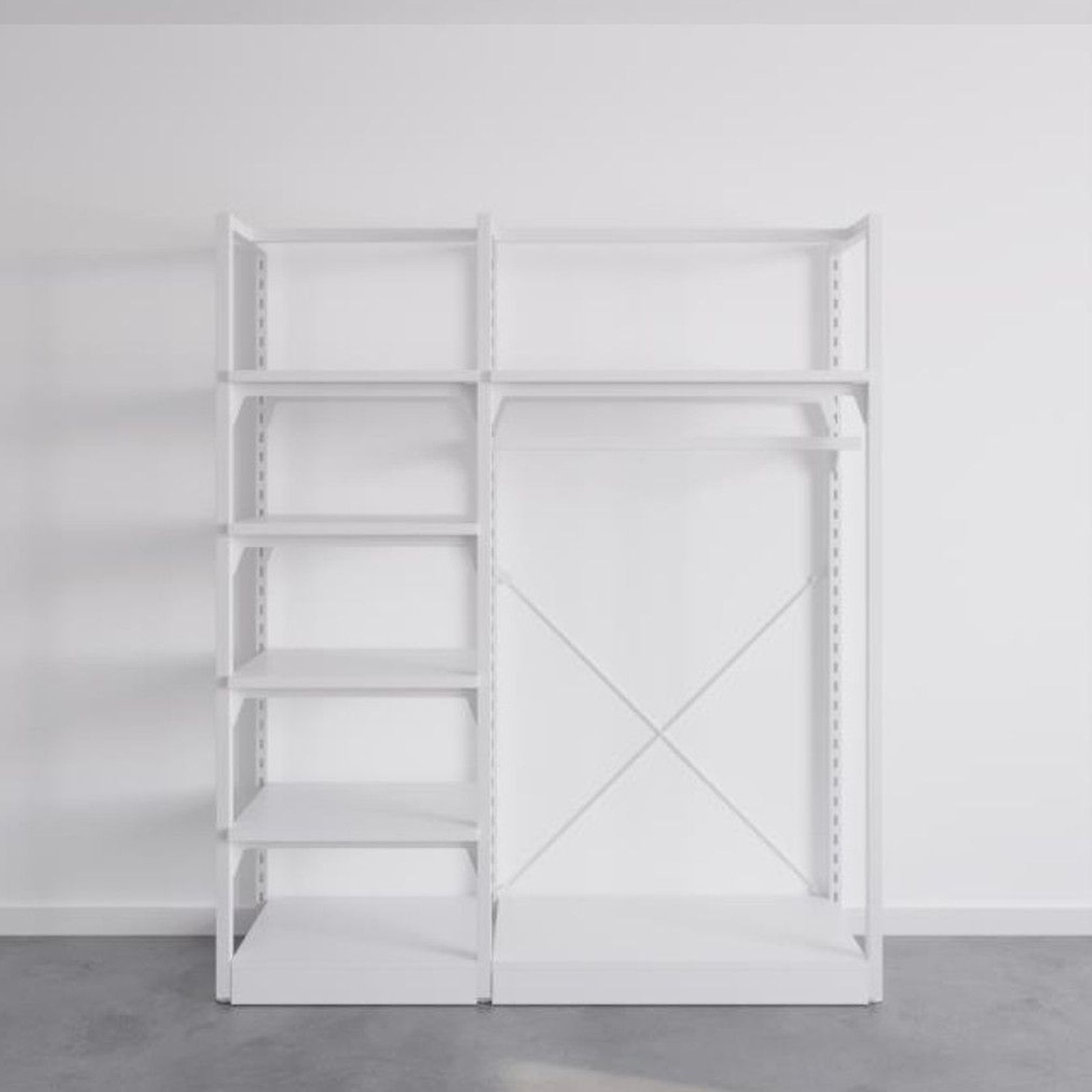 The Fresh White Sneakers Free-Standing Kitset Wardrobe gallery detail image