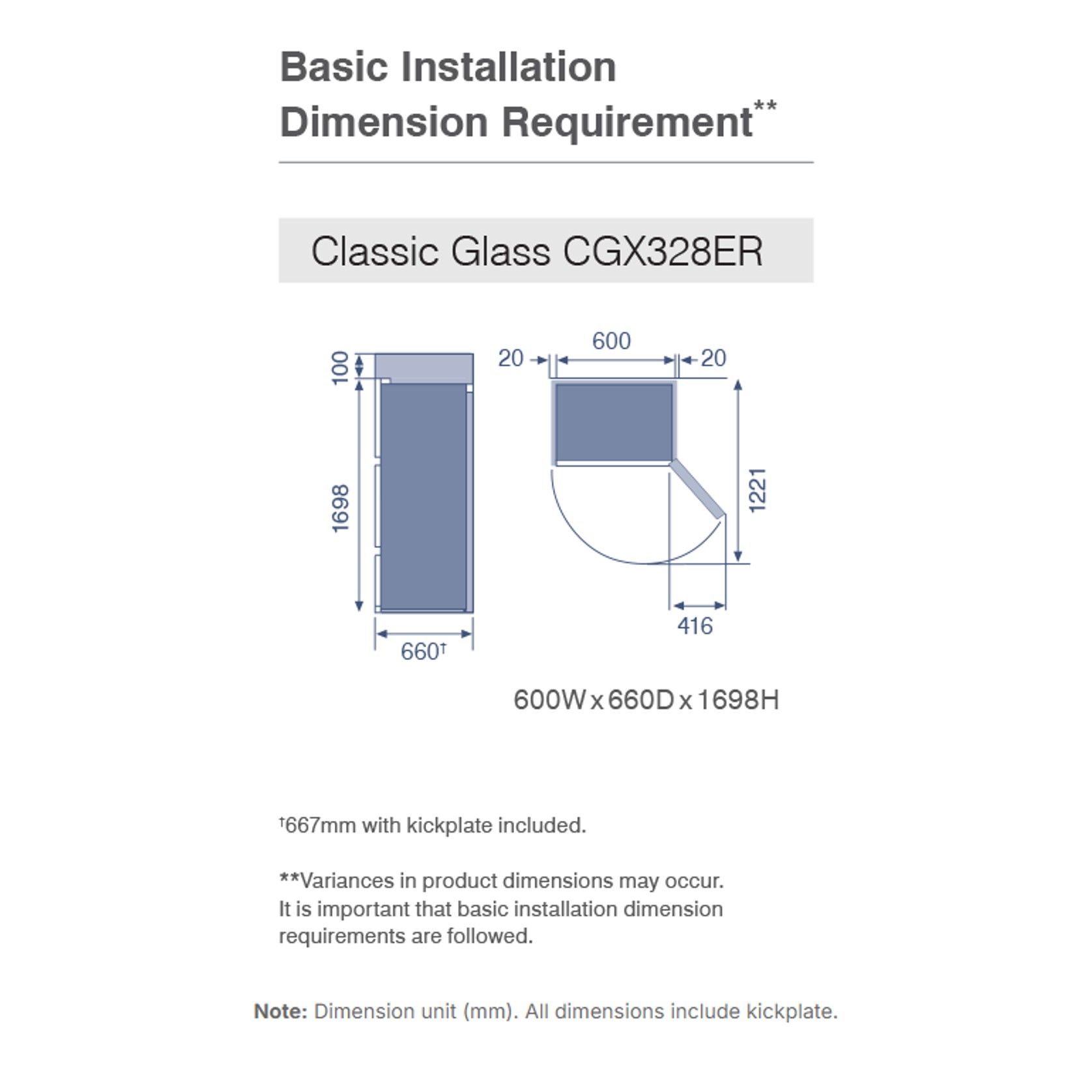 CX Glass Panel Designer Series Multi Drawer Fridge gallery detail image