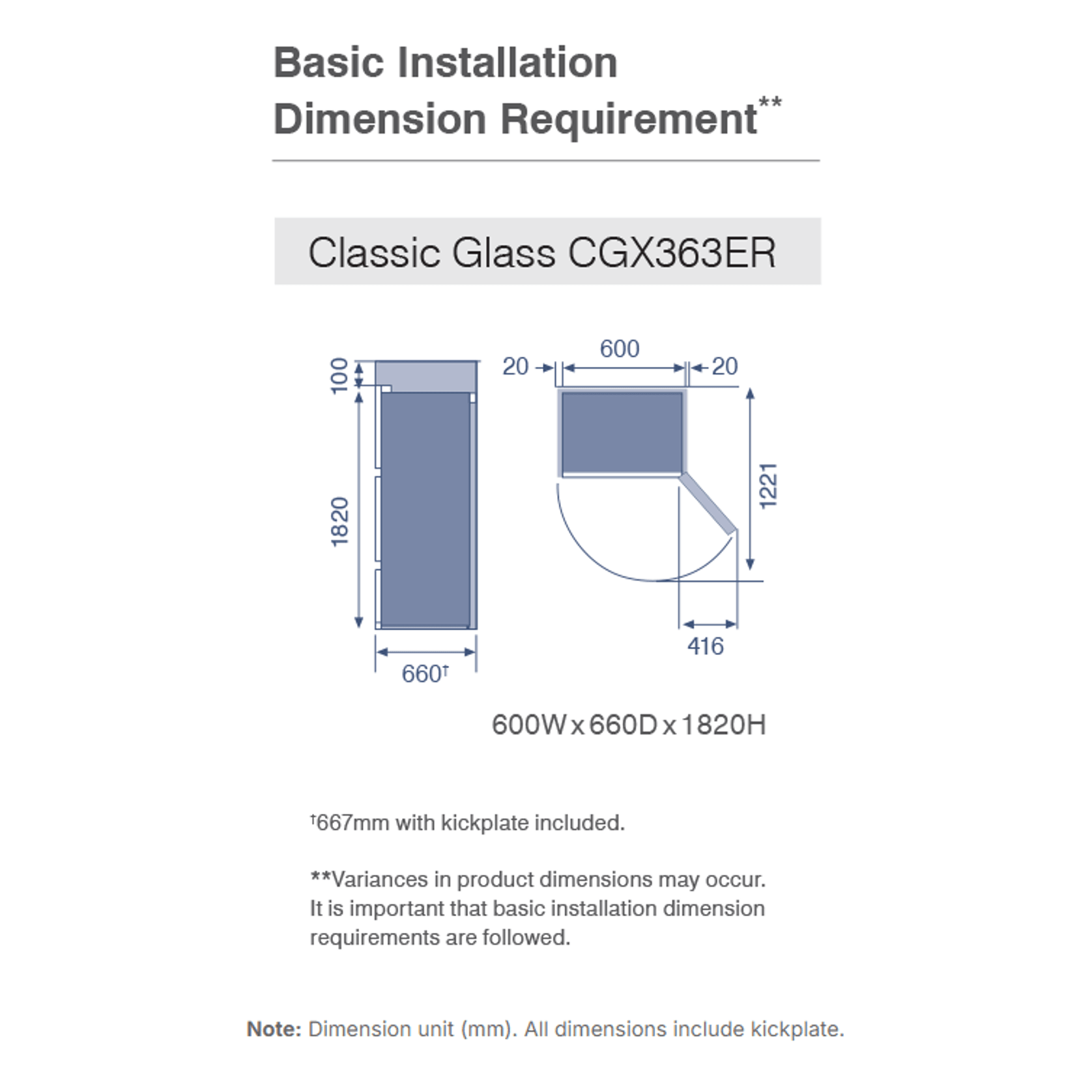 CX Glass Panel Designer Series Multi Drawer Fridge gallery detail image
