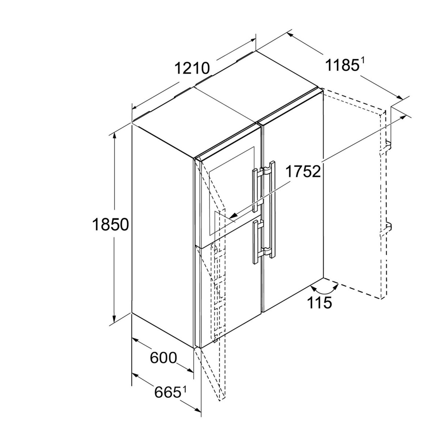 SBSes 8486 PremiumPlus BioFresh NoFrost | Side-by-Side Combination gallery detail image