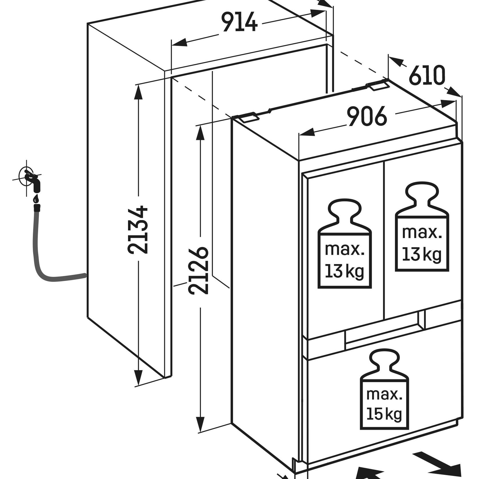ECBNh 9972 Monolith BioFresh | Integrated French Door gallery detail image
