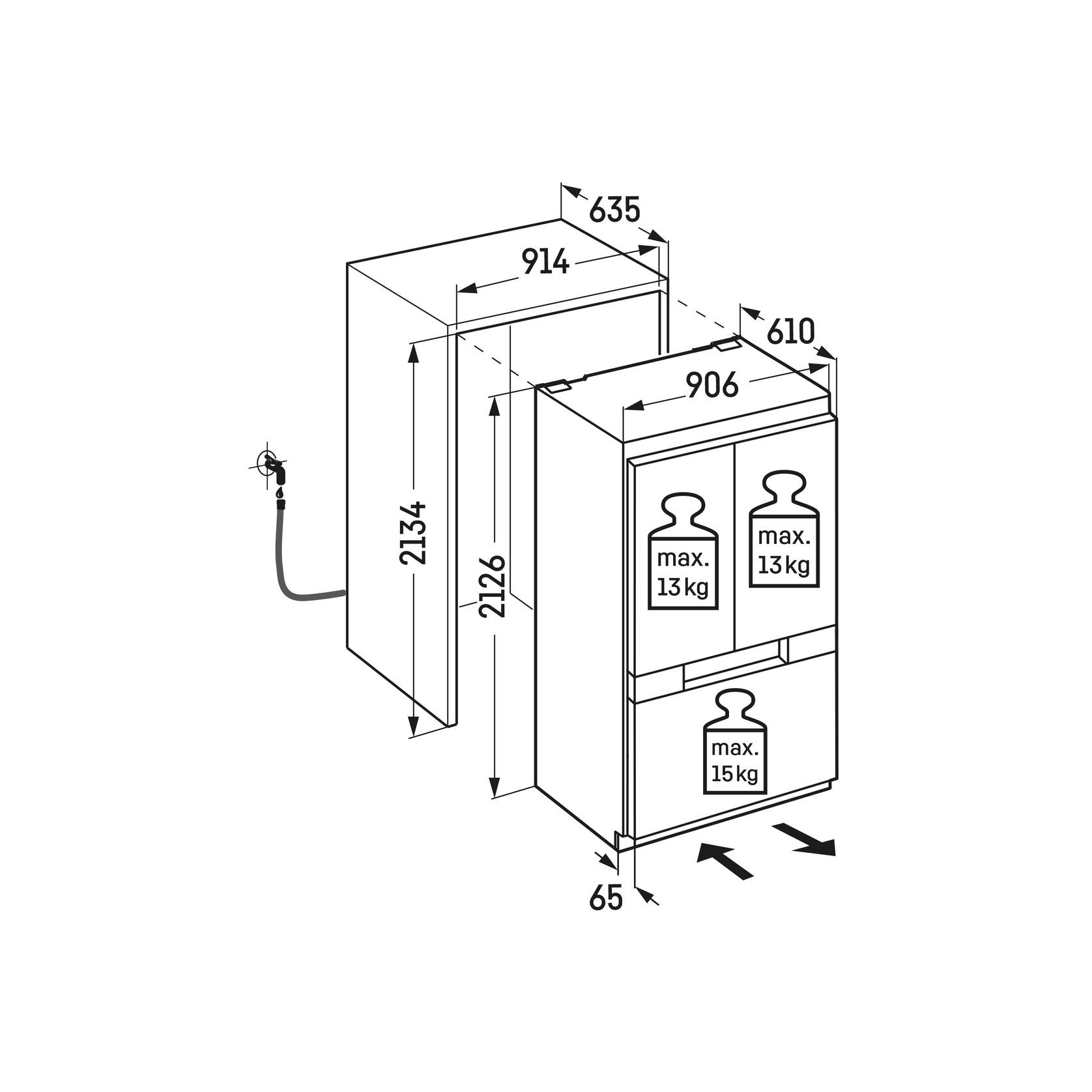 ECBNh 9972 Monolith BioFresh | Integrated French Door gallery detail image