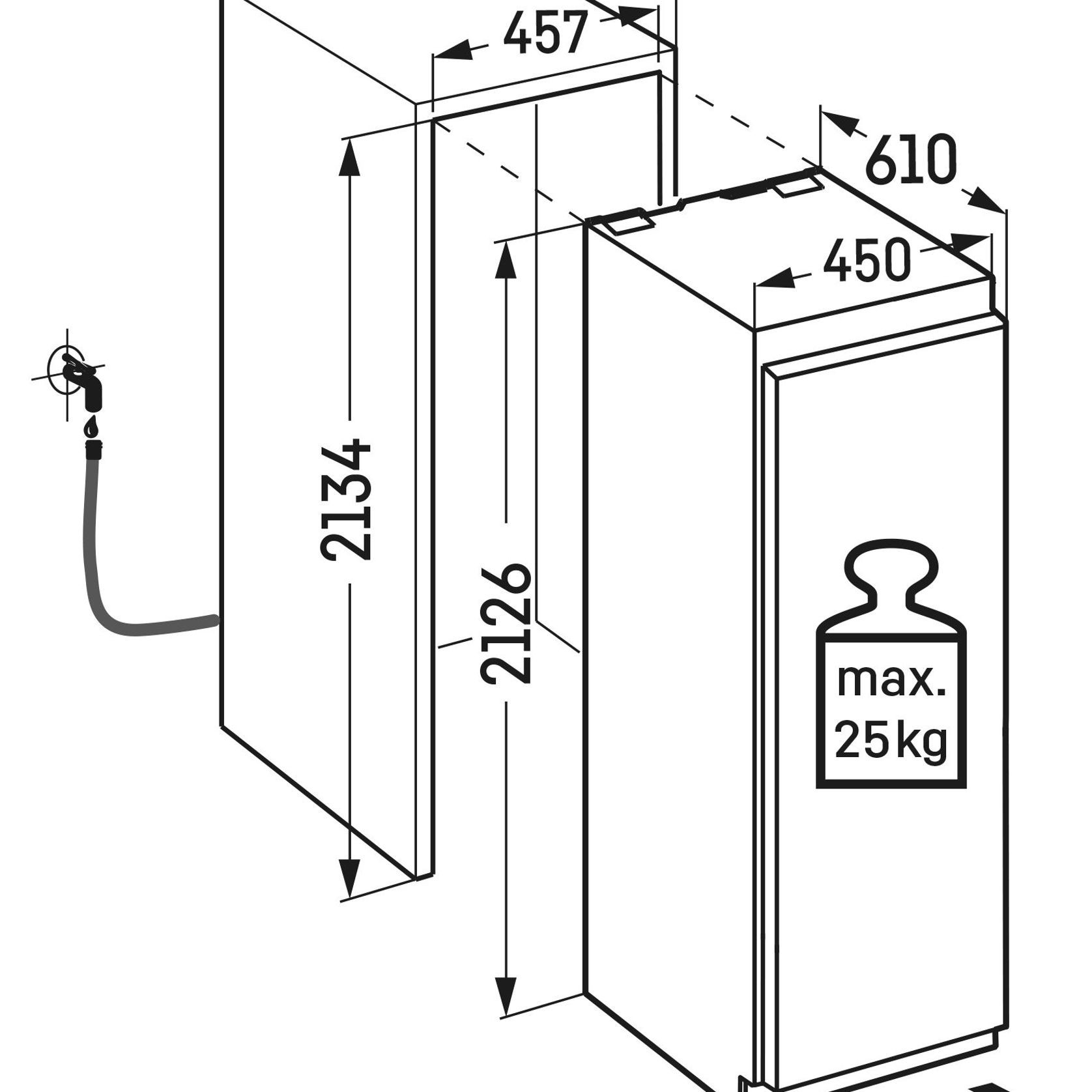 EGN 9171 Monolith NoFrost | Fully Integrated Freezer gallery detail image