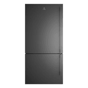 496 Litre Bottom Mount Fridge - Matte Black - Left Hinge gallery detail image