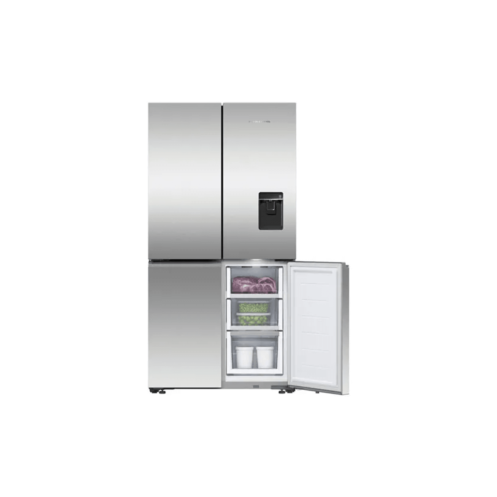 538 Litre Quad Door Refrigerator - Stainless Steel gallery detail image