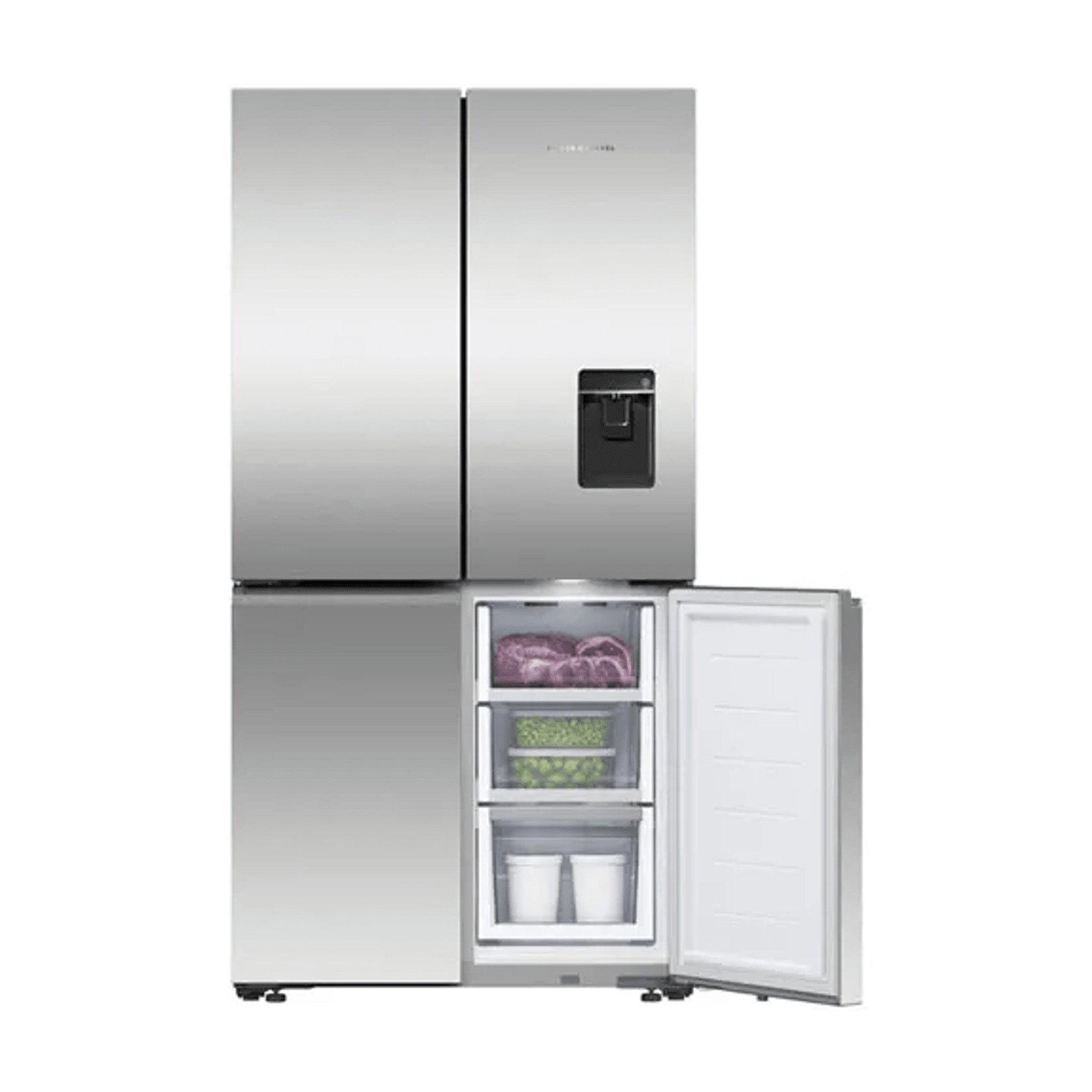 538 Litre Quad Door Refrigerator - Stainless Steel gallery detail image