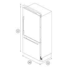 Integrated Refrigerator Freezer, 90.6cm, Ice gallery detail image