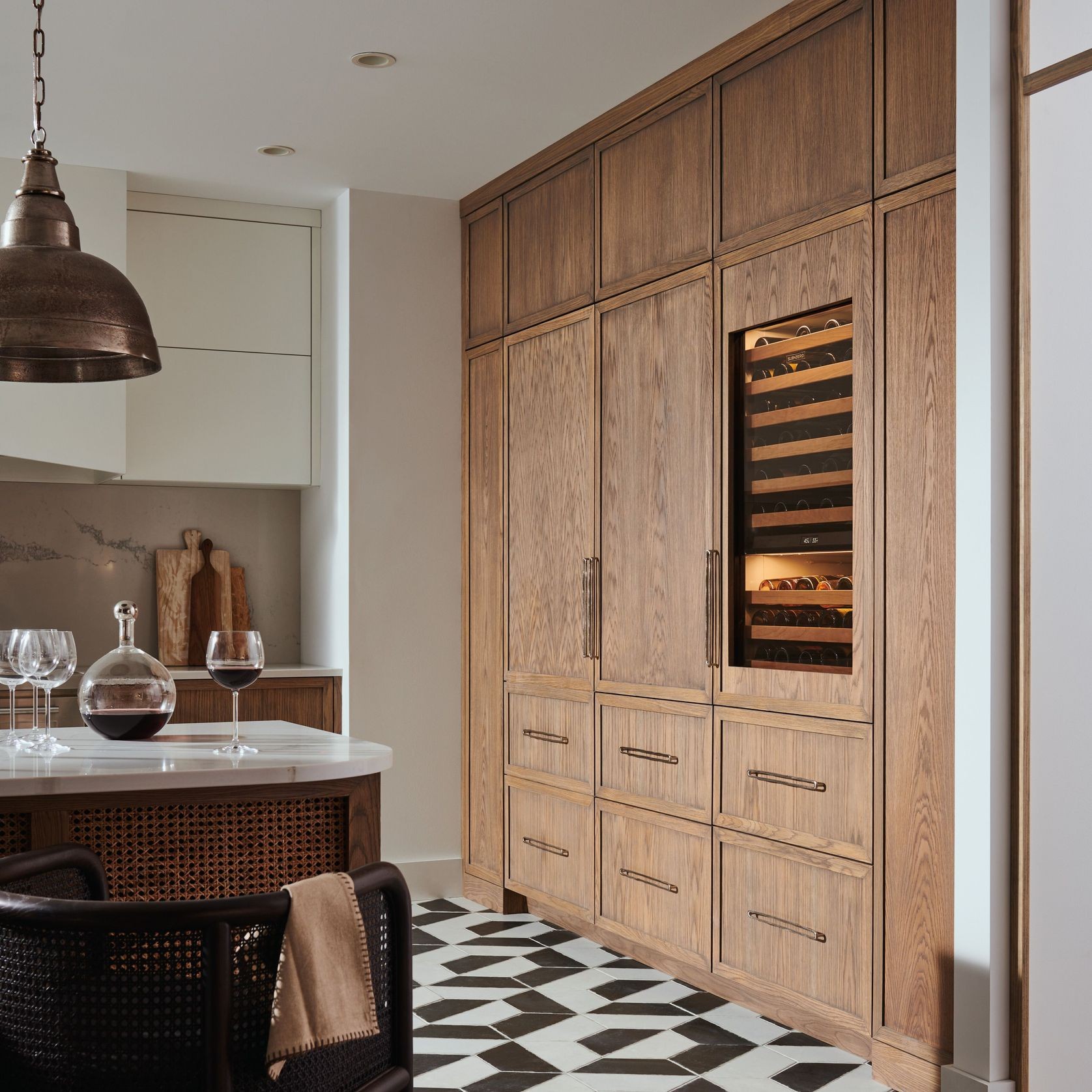 Sub-Zero Wine Storage with Refrigerator Drawers gallery detail image