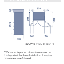 WX Series Four Drawer French Door Fridge gallery detail image