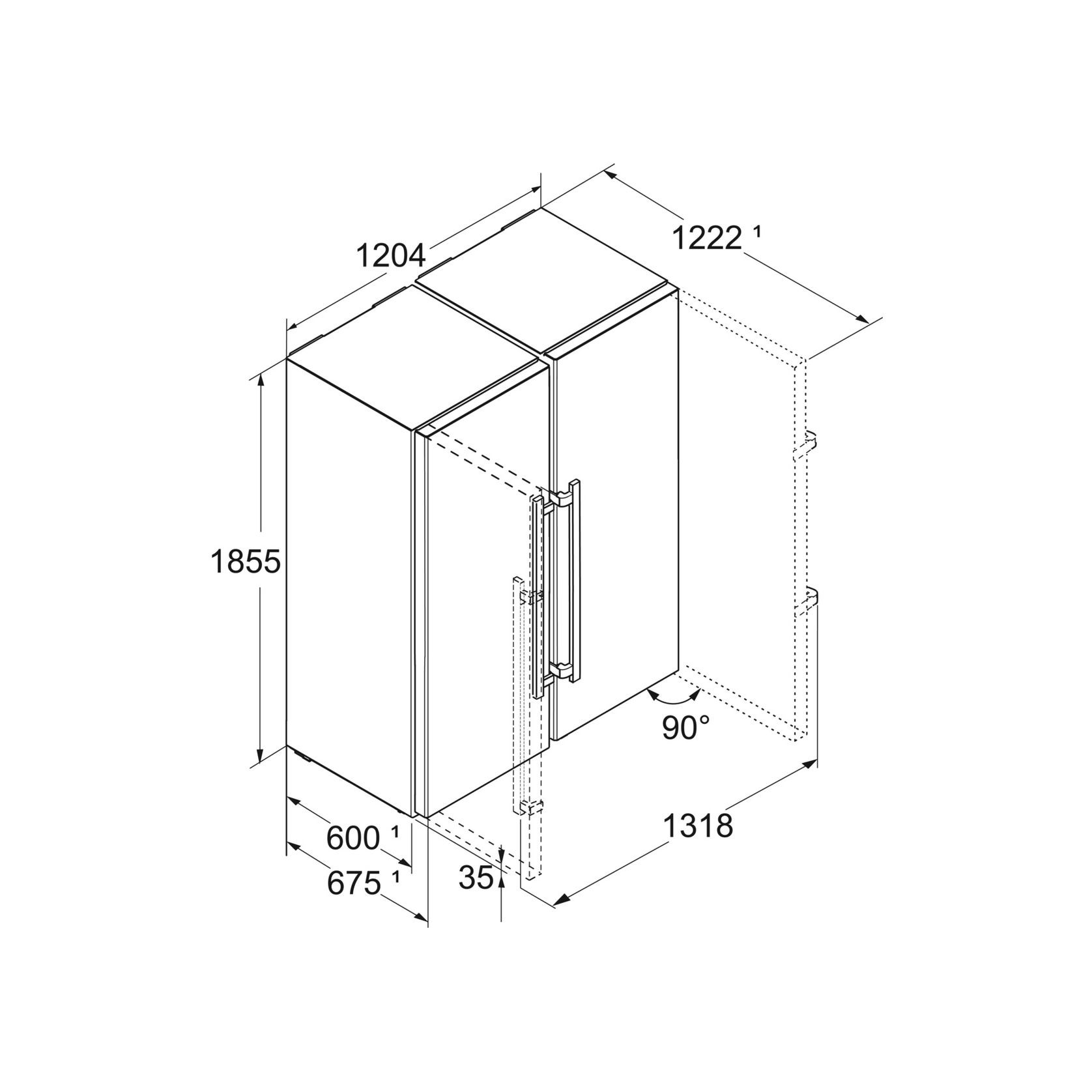 XRFsdh 5220 Plus EasyFresh | Side by Side combination gallery detail image