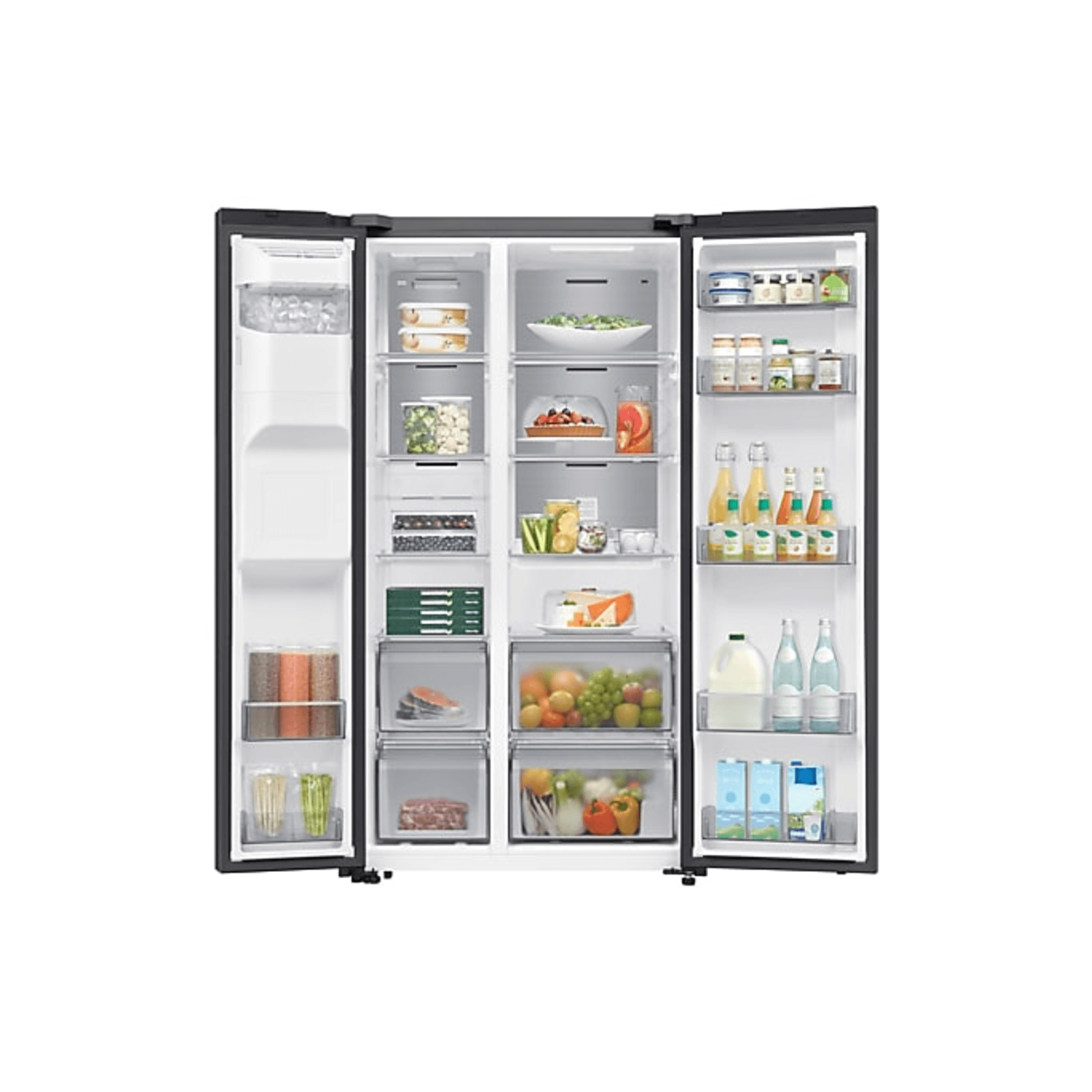 635L Bespoke Refrigerator SBS -AI Energy Mode Black DOI gallery detail image