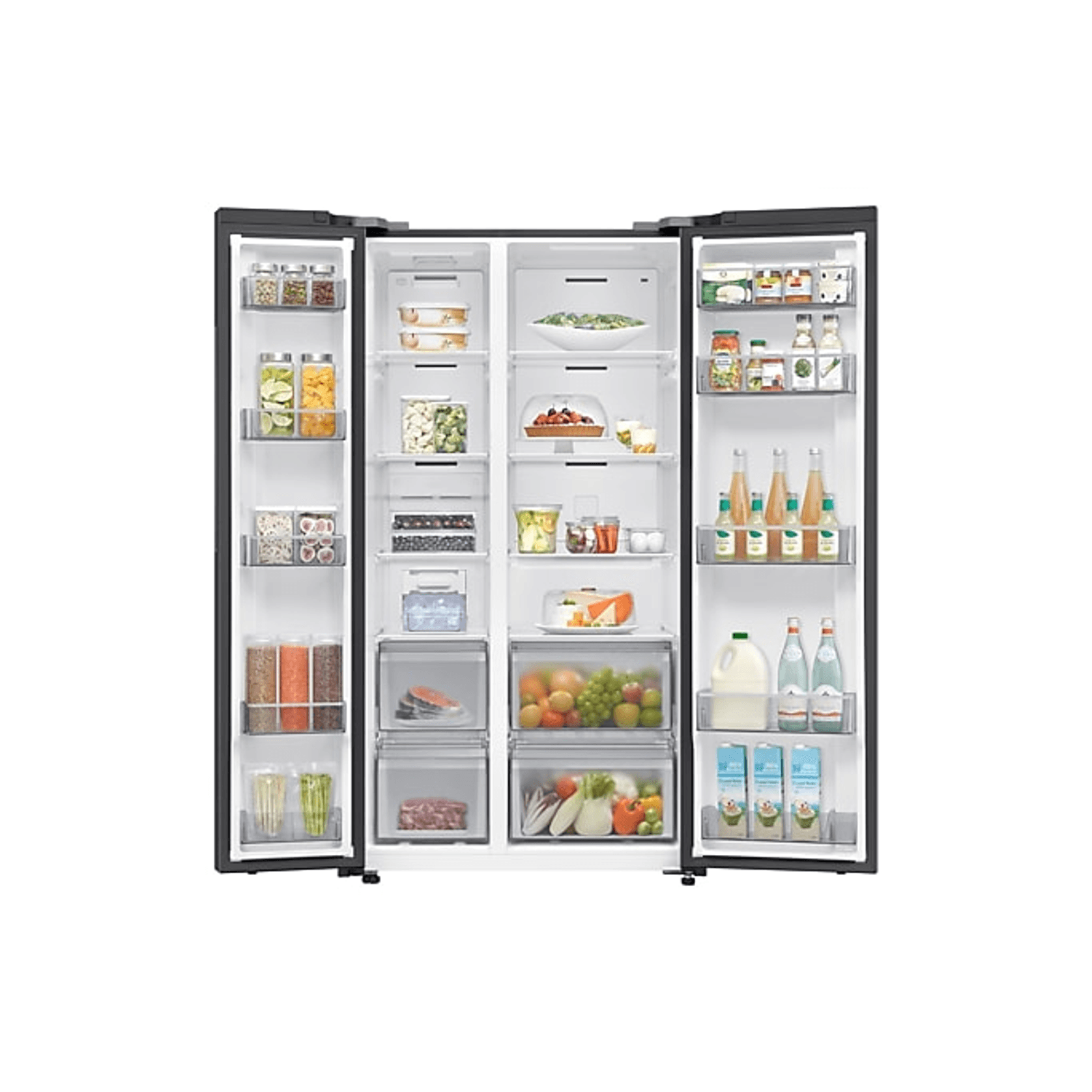 655L Bespoke Refrigerator SBS -AI Energy Mode Black DOI gallery detail image