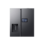 615L Bespoke Refrigerator SBS - AI Home Black DOI gallery detail image
