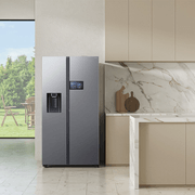 615L Bespoke Refrigerator SBS - AI Home Black DOI gallery detail image