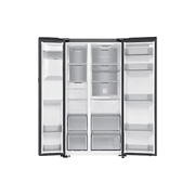 634L Bespoke Refrigerator SBS -Auto Open Door Black DOI gallery detail image