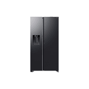 634L Bespoke Refrigerator SBS -Auto Open Door Black DOI gallery detail image