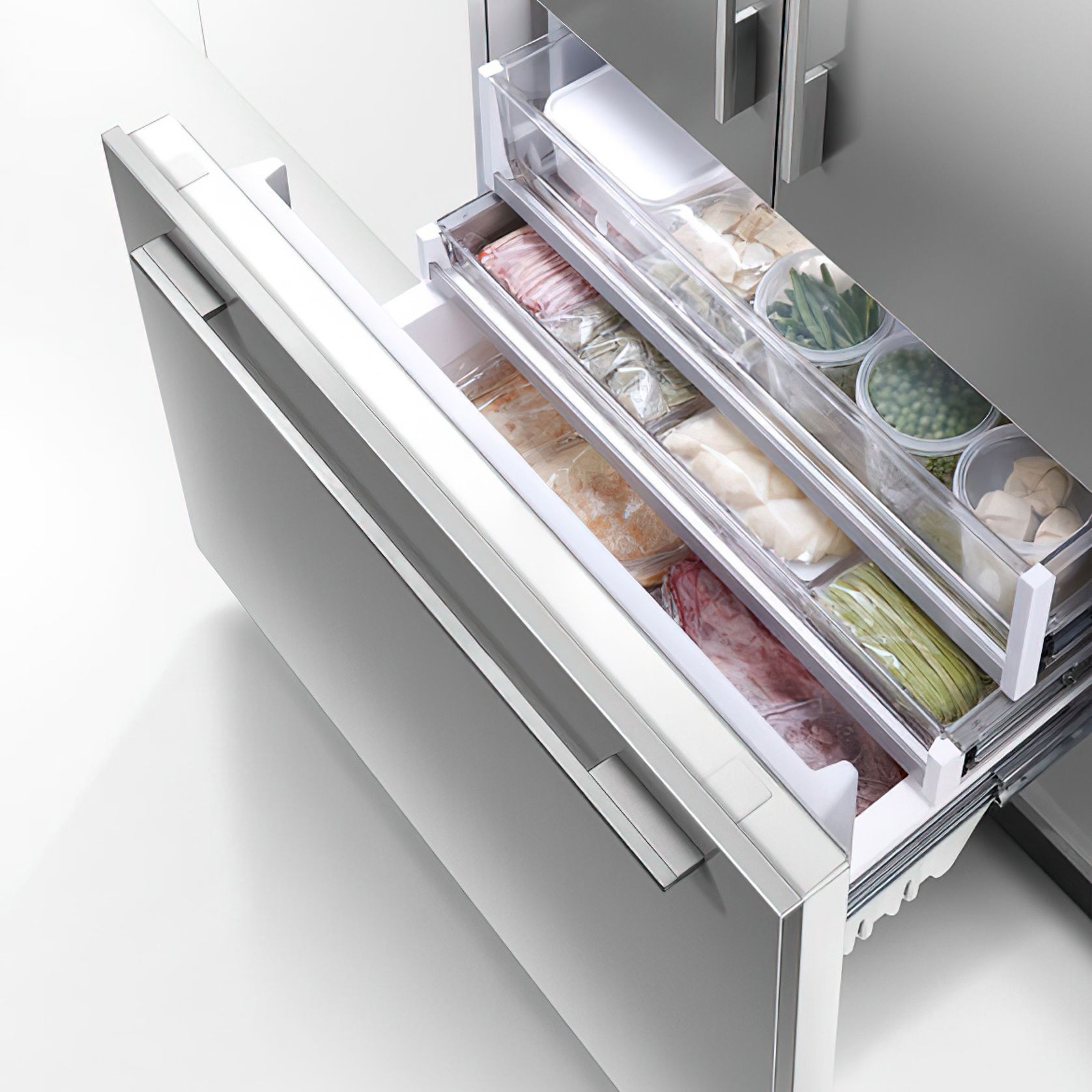 F&P Integrated French Door Refrigerator Freezer Ice & Water gallery detail image