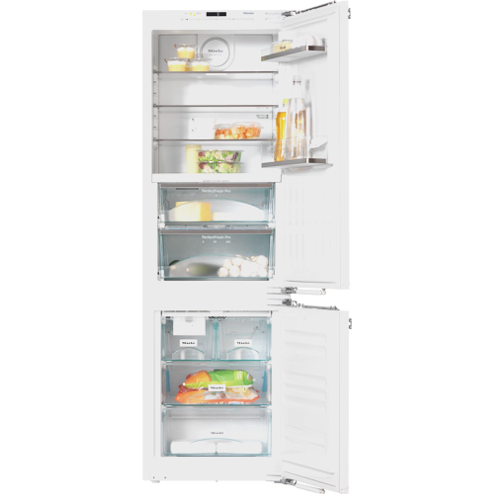 Miele Integrated Fridge Freezer Combination with Plumbed In Ice Maker W.600 KFNS 37692 IDE gallery detail image