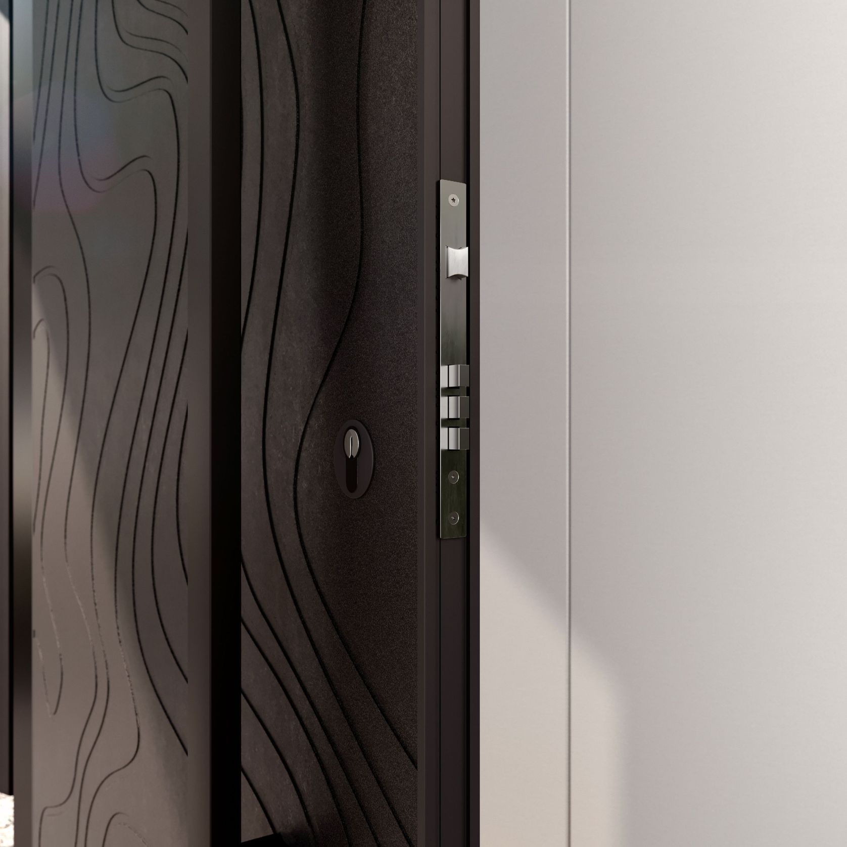 Meta 4 Patterned Aluminium FL Door gallery detail image