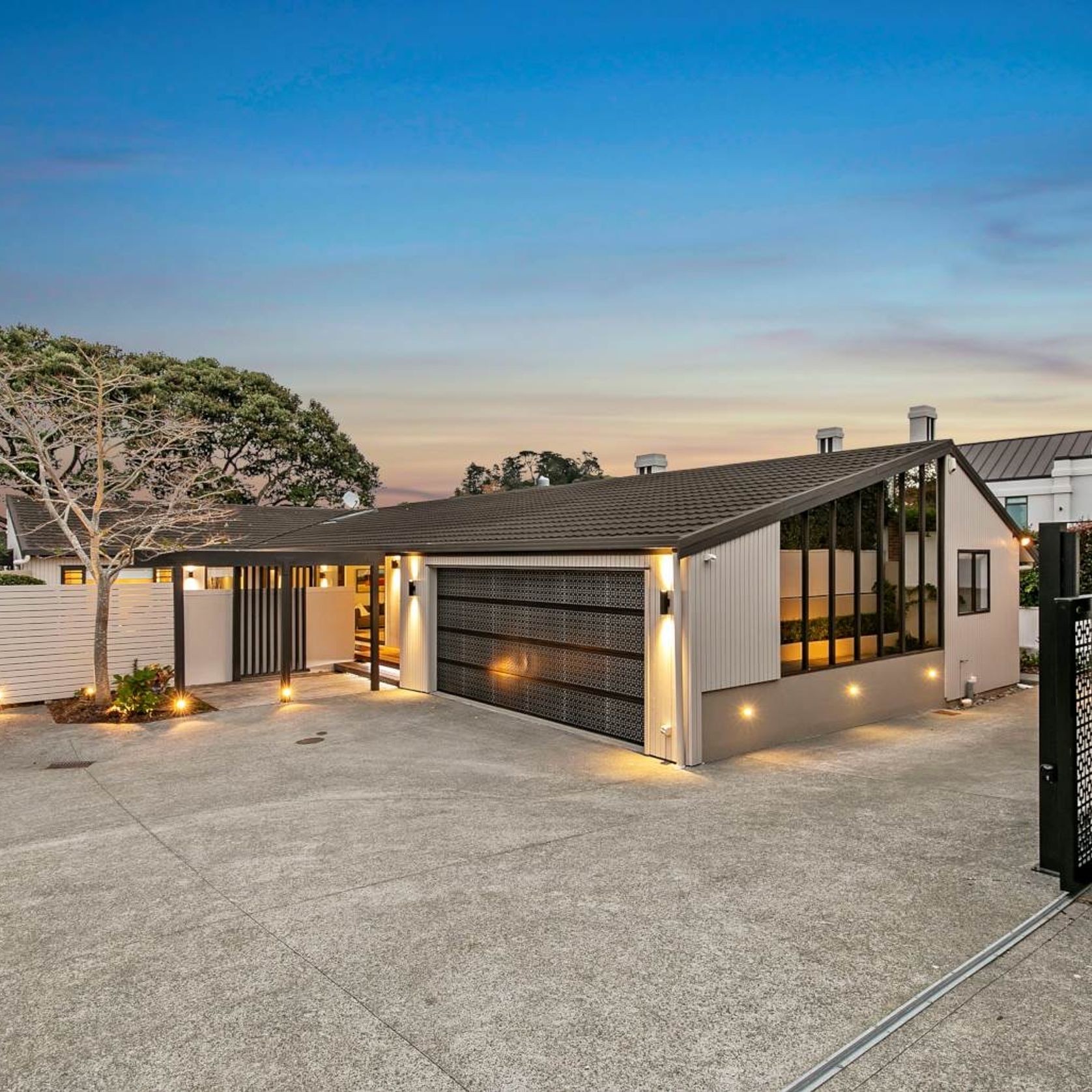 Plexiglass Backed Laser Cut Garage Door gallery detail image