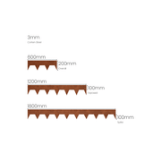 150 mm High. Corten Steel Garden Edging 3.00 mm Thick gallery detail image