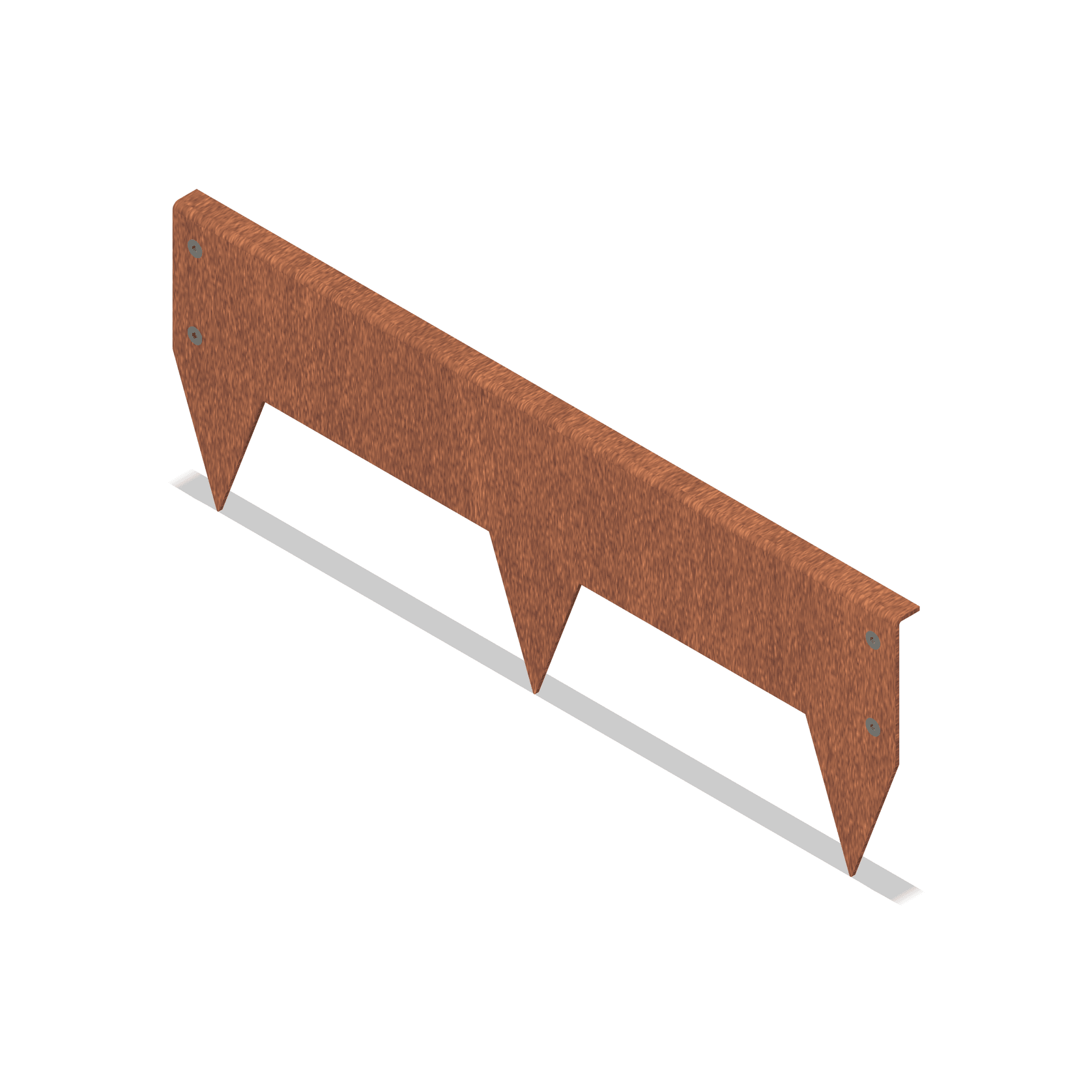 150 mm TerraEdge Rigid Corten Steel Garden Edging gallery detail image