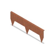 100 mm TerraEdge Rigid Corten Steel Garden Edging gallery detail image