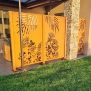 Laser Cut Garden Metal Art - Pohutukawa Panel Set" gallery detail image