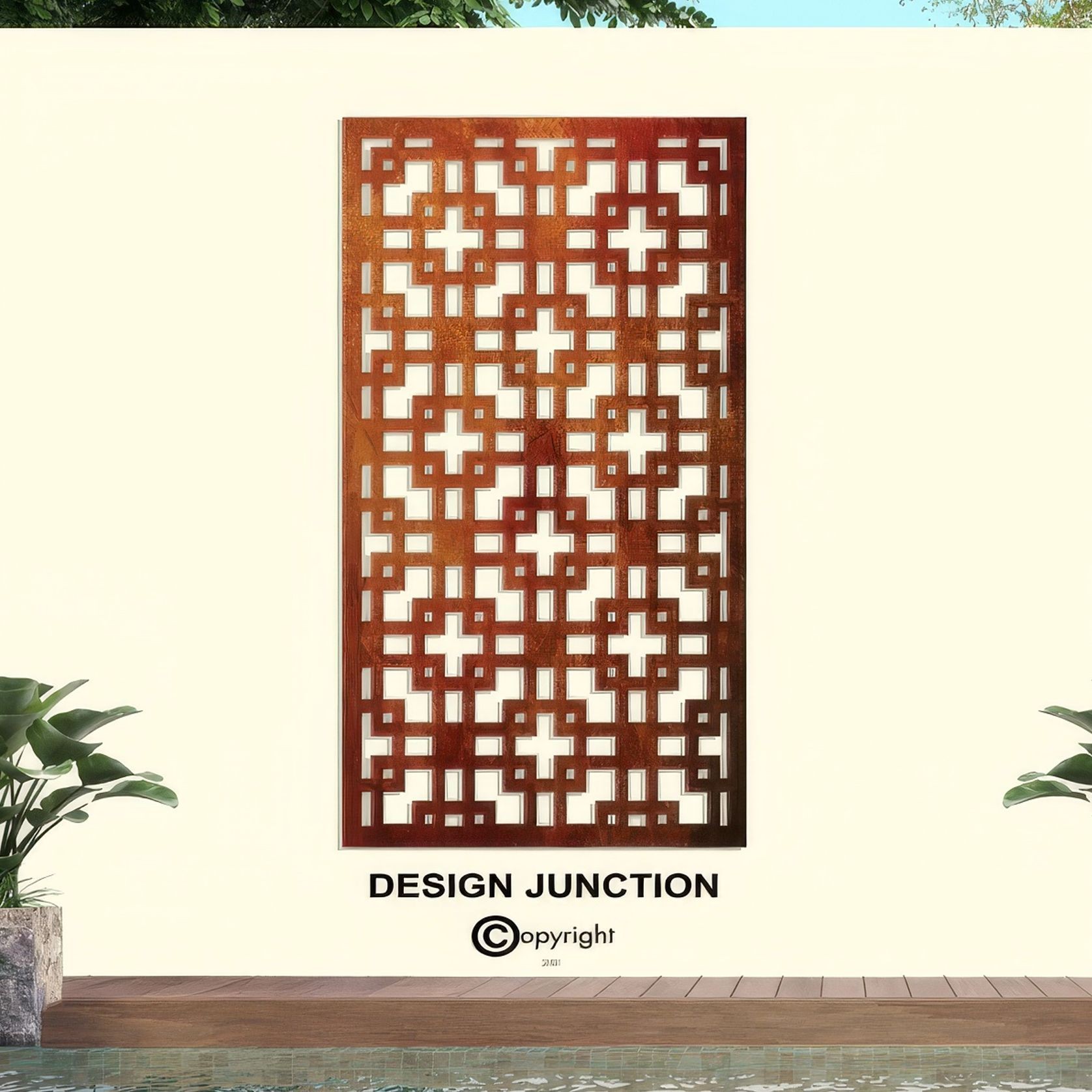 Decorative Screen & Fence Panel - The Squares gallery detail image
