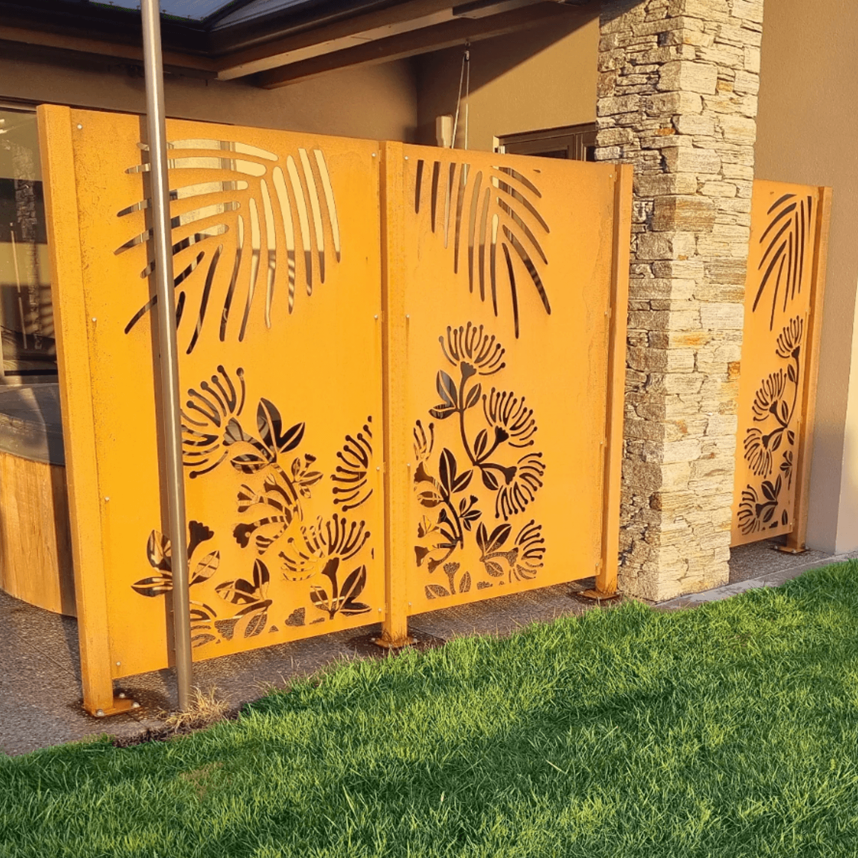 Flange Mounted Fence Post - Deck & Patio gallery detail image