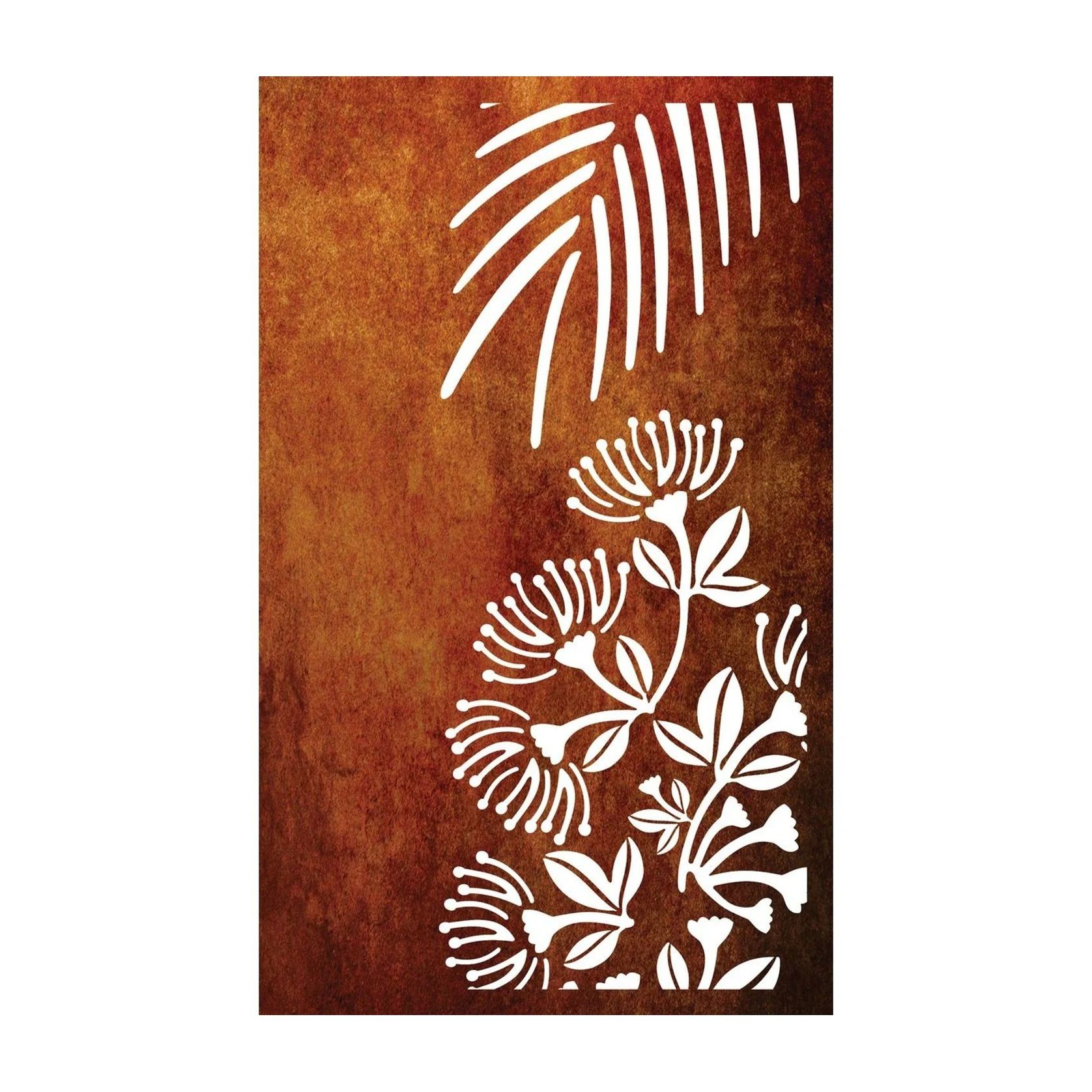 Laser Cut Garden Metal Art - Pohutukawa Panel Set" gallery detail image