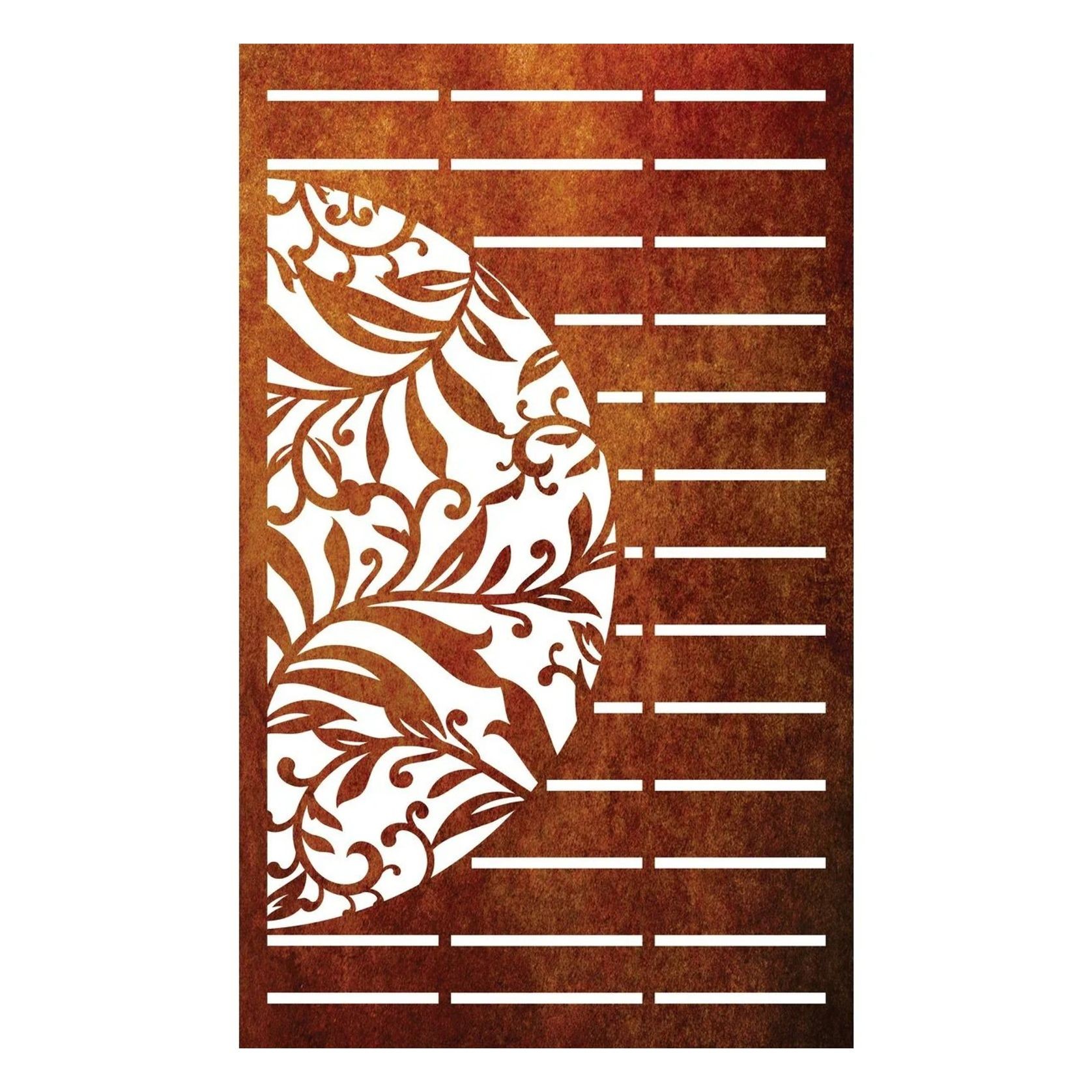 Combination Fence Panels - Half Fern with Straight line gallery detail image