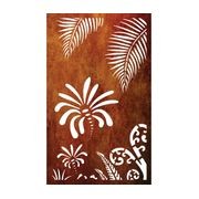 Decorative Garden Art & Privacy Screen- Koru with Palm gallery detail image
