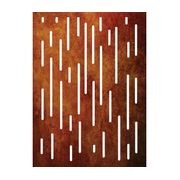Vertical Lines - Corten Steel & Aluminium Fence Panel gallery detail image